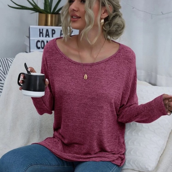 💖💖💖 TWIST OPEN BACK RASPBERRY PINK TOP - Picture 6 of 6